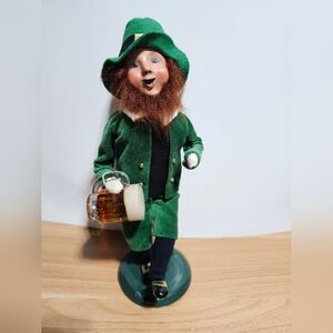 St. Patrick's - Byer's Choice Leprechaun with Beer